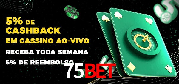 Promoções do cassino ao Vivo 75bet